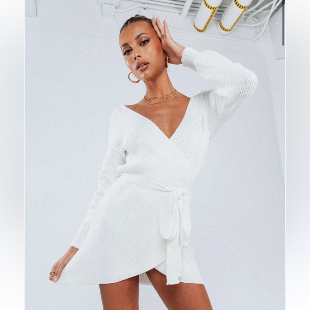 Princess Polly sweater tie dress